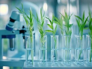 Plantlets in culture vessels
